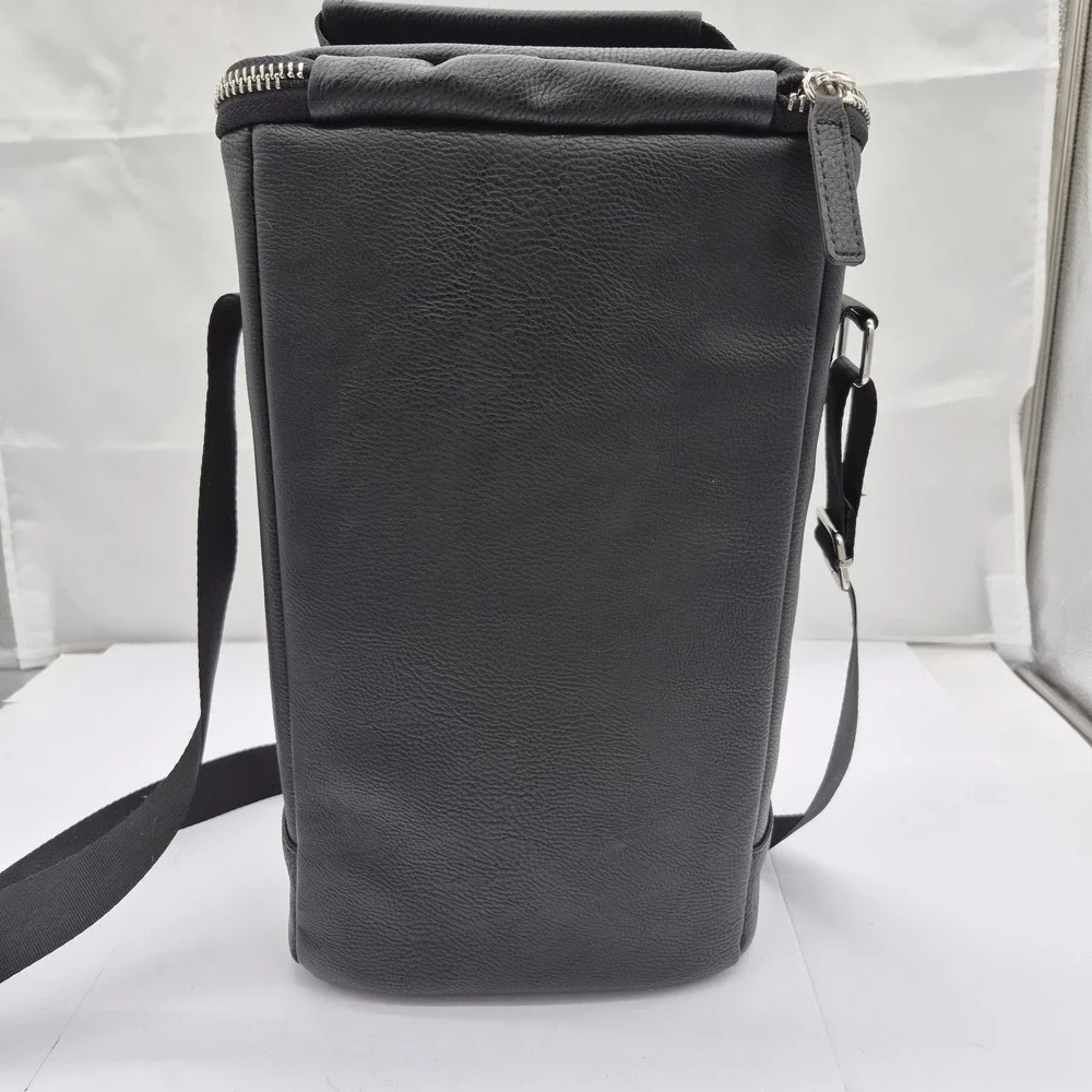 Igloo 2 Bottle Insulated Wine Cooler Bag Black Adjustable Shoulder Strap Handle